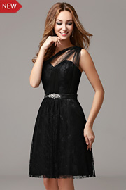 bridesmaid dresses black - JW2677