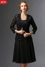 mother of the bride dresses Black Lace - JW2699